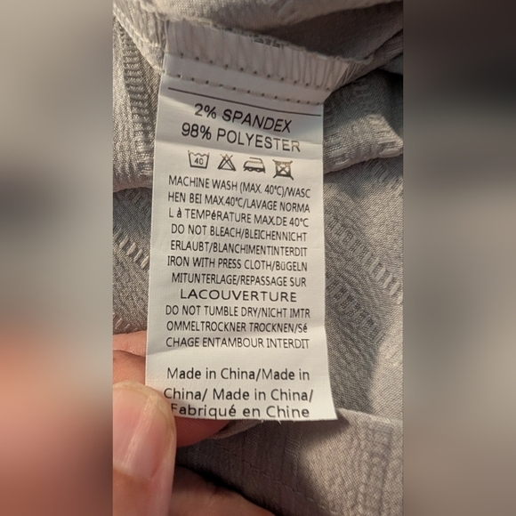 COOFANDY NWT Men's Gray Short Sleeve Striped Buttoned Casual Shirt Size Large - Picture 12 of 15